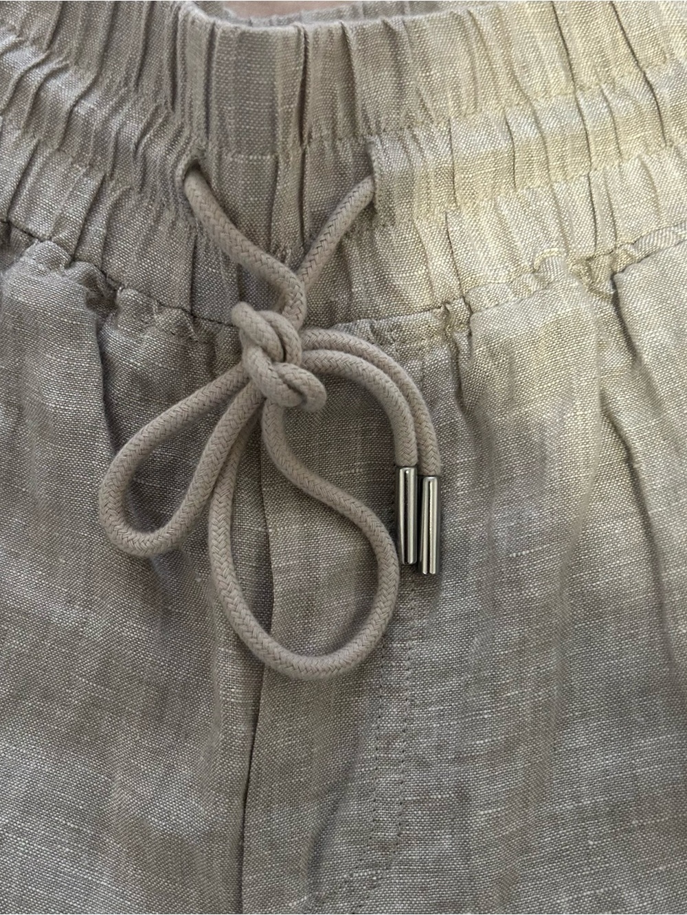 NWOT Quince 100% European Linen Wide Leg Pants in Beige (Flax) - Picture 6 of 6